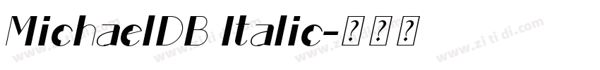 MichaelDB Italic字体转换